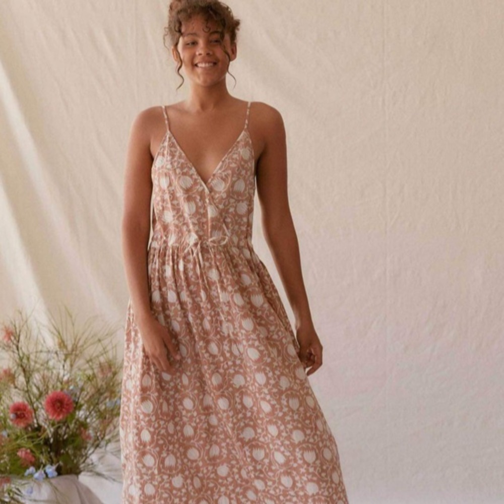 EUC Christy Dawn Block Print Floral Lincoln Dress M